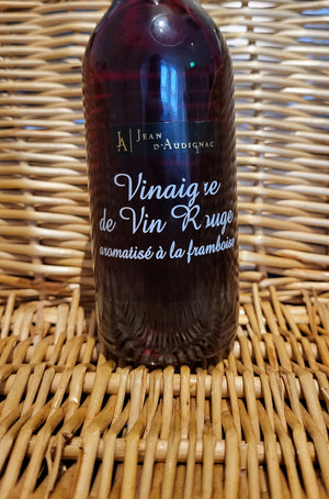 Jean d'Audignac - Vinaigre de Vin Rouge aromatise a la framboise