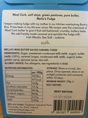 Mellas Fudge Selection