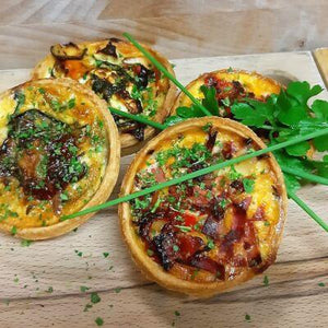 Goats Cheese & Roast Vegetable Mini Quiche (x2) - On the Pigs Back