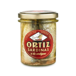 ORTIZ SARDINES IN OLIVE OIL, 190 G - On the Pigs Back